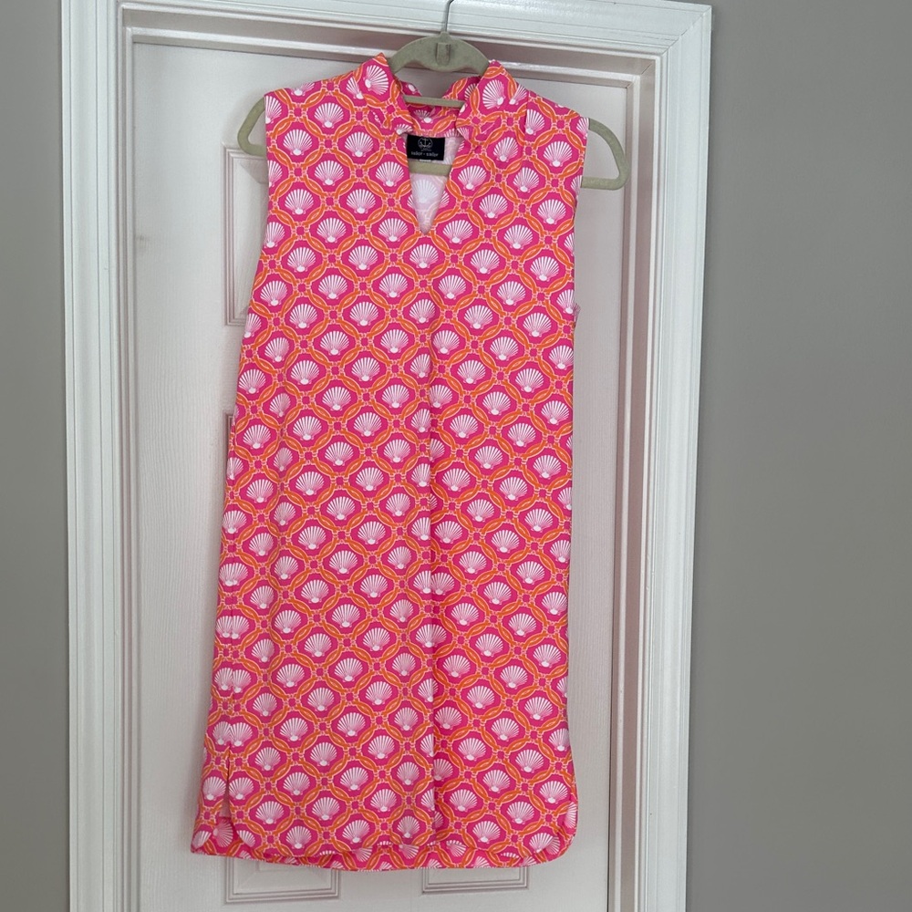 Sleeveless Pink Shell-Print Midi Dress by Lilly Pulitzer